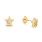 Baby Star Mother of Pearl Earrings