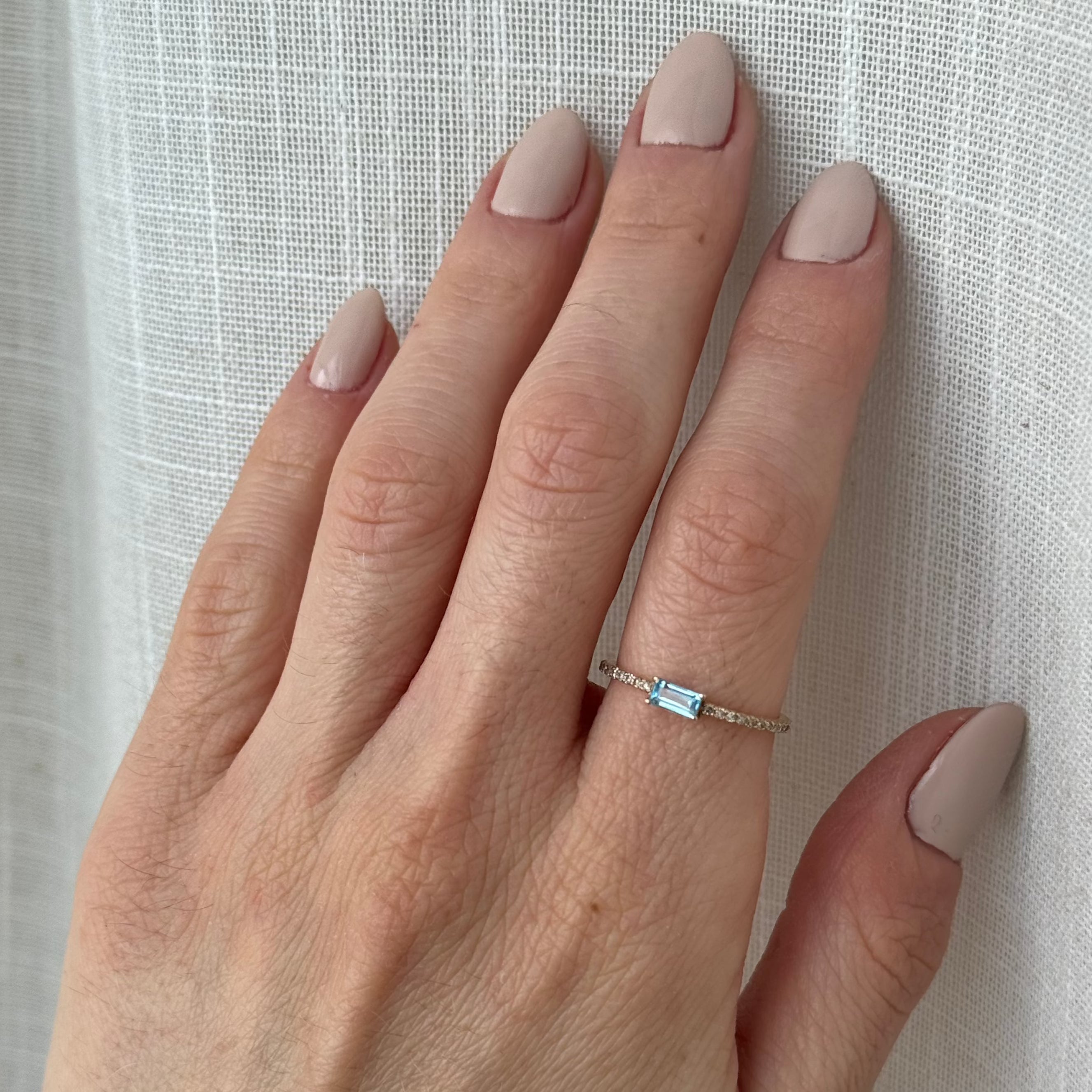 Beth Blue Topaz Ring