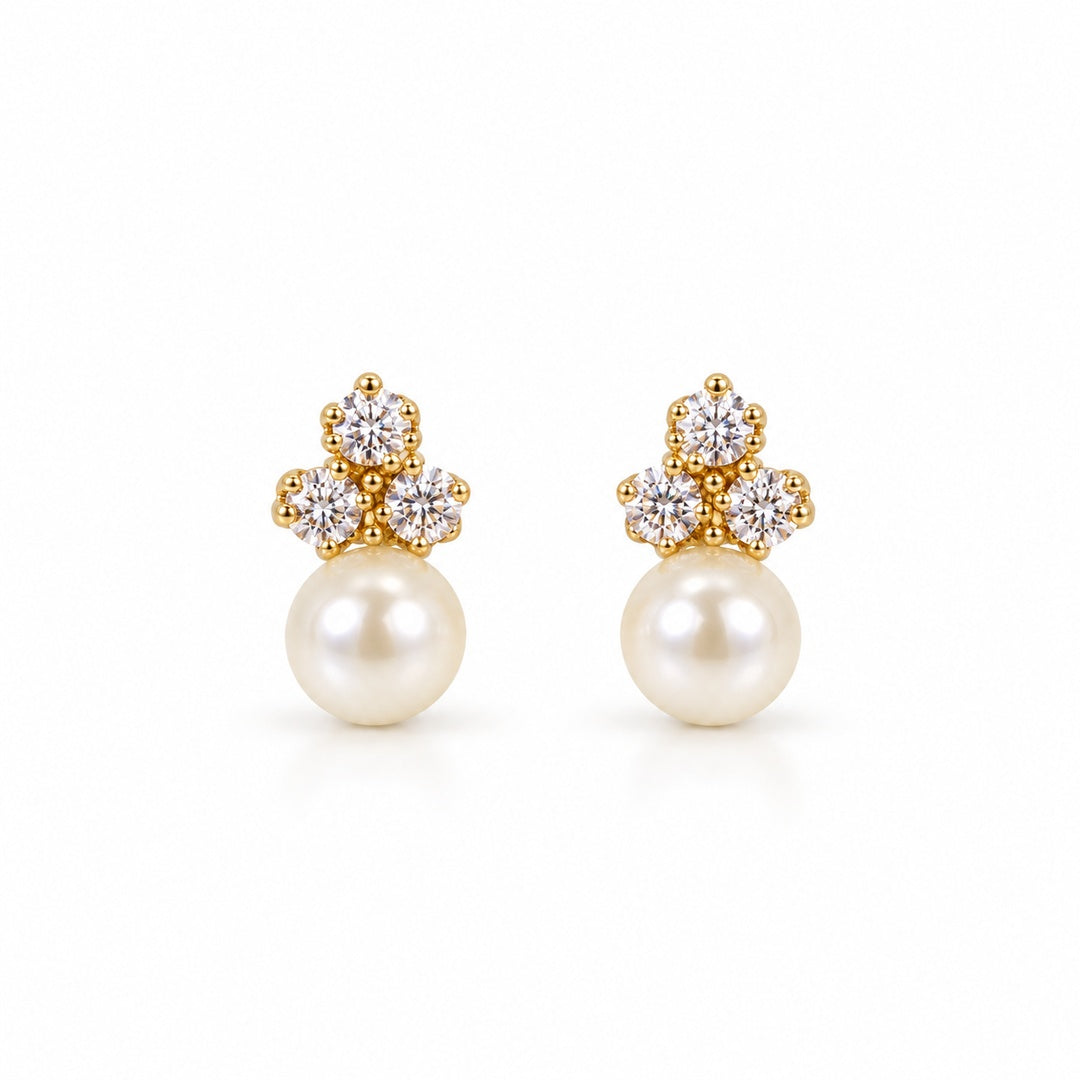 Shelly Pearl Baby Earrings