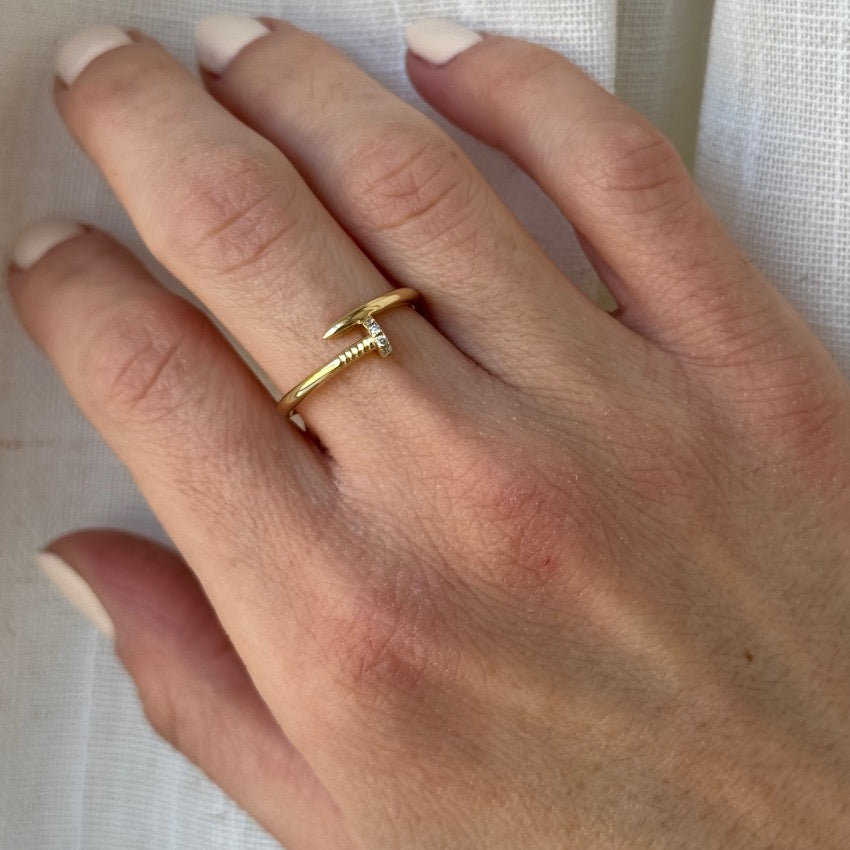Ciara Diamond Gold Ring