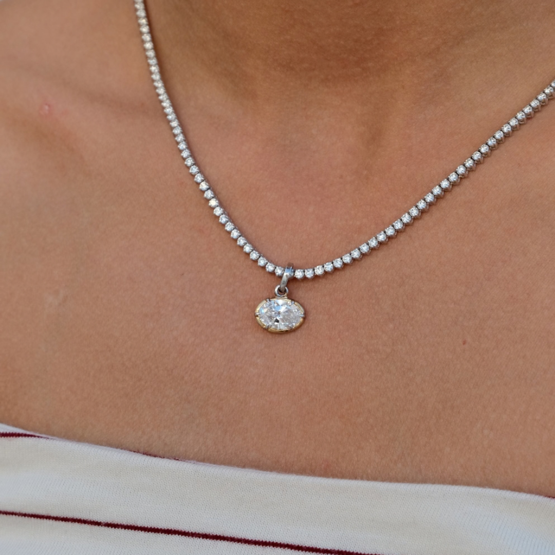 Dakota Lab Diamond Charm