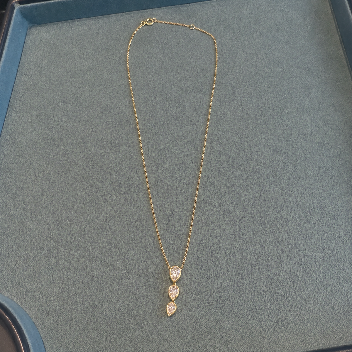 Odile Lab Pear Shape Diamond Necklace