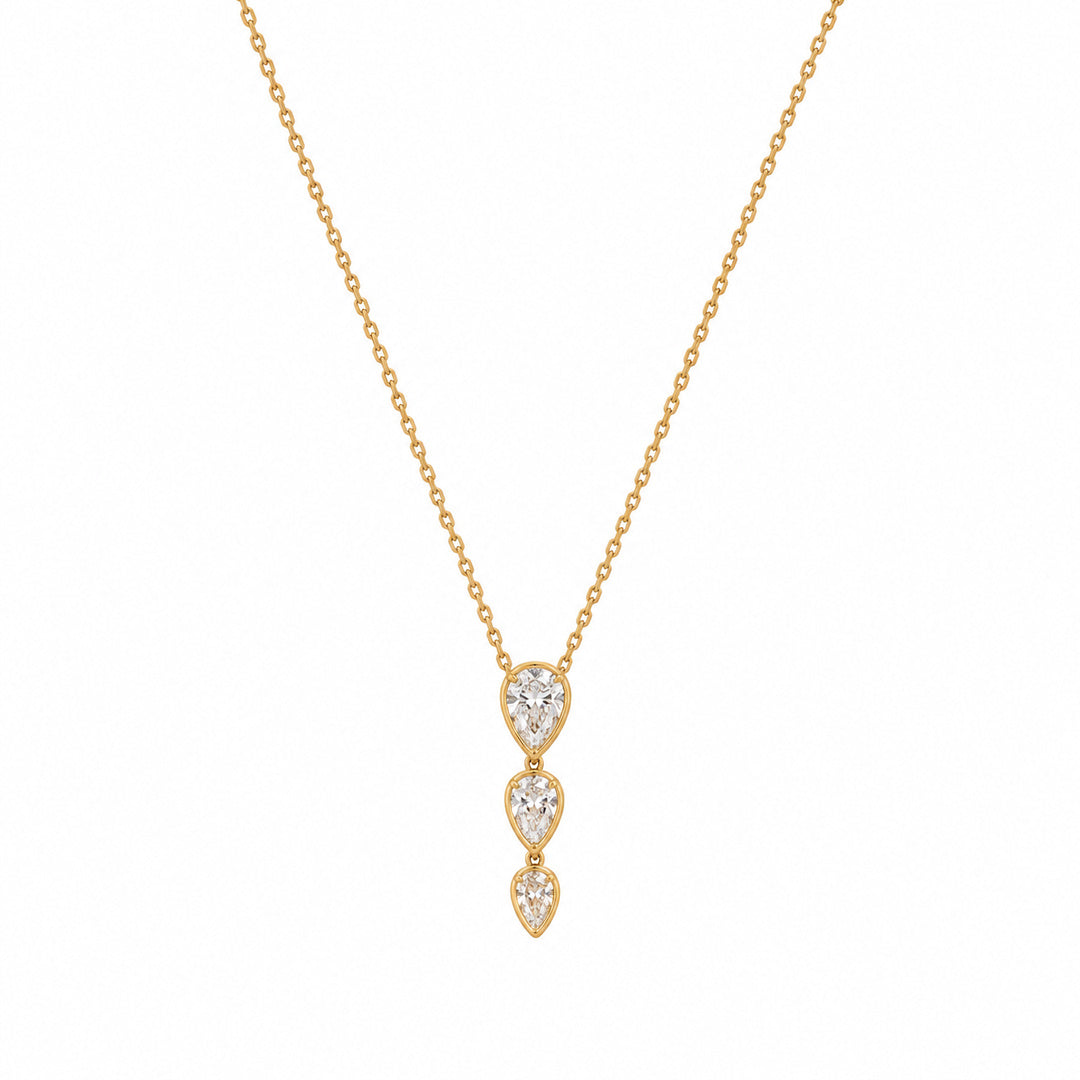 Odile Lab Pear Shape Diamond Necklace