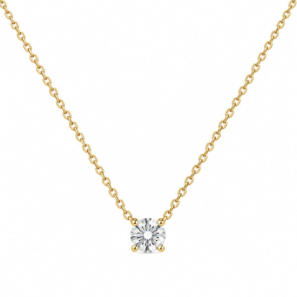 Doutzen Solitaire Diamond Necklace 0.10 ct.