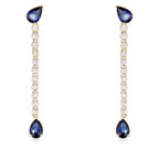 Dakota Sapphire Diamond Earrings