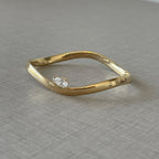 Josefa Gold Wavy Bangle