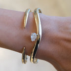 Josefa Gold Wavy Bangle