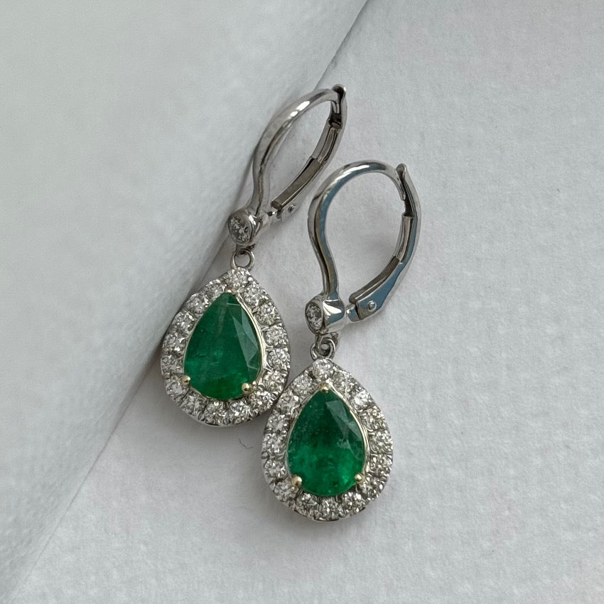 Kaia Emerald Diamond Earrings