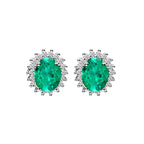 Kara Emerald Diamond Studs