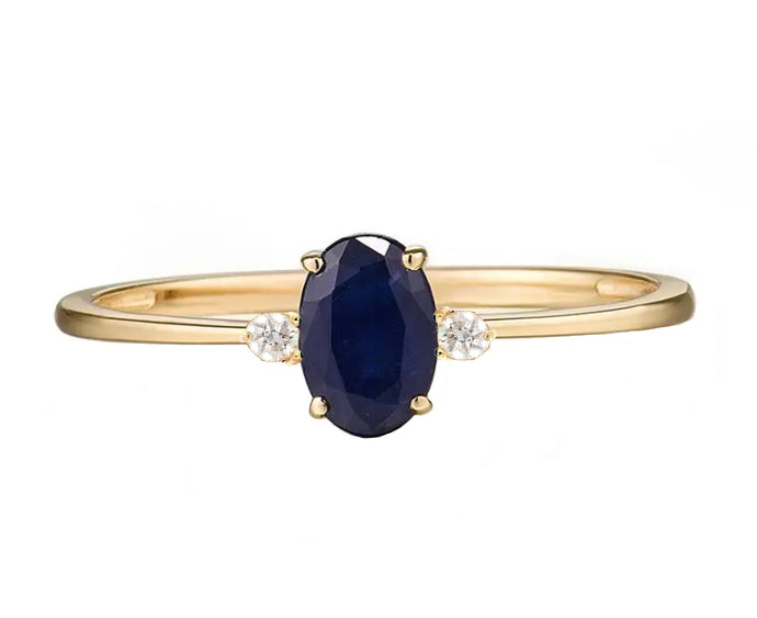 Kelly Sapphire Diamond Ring