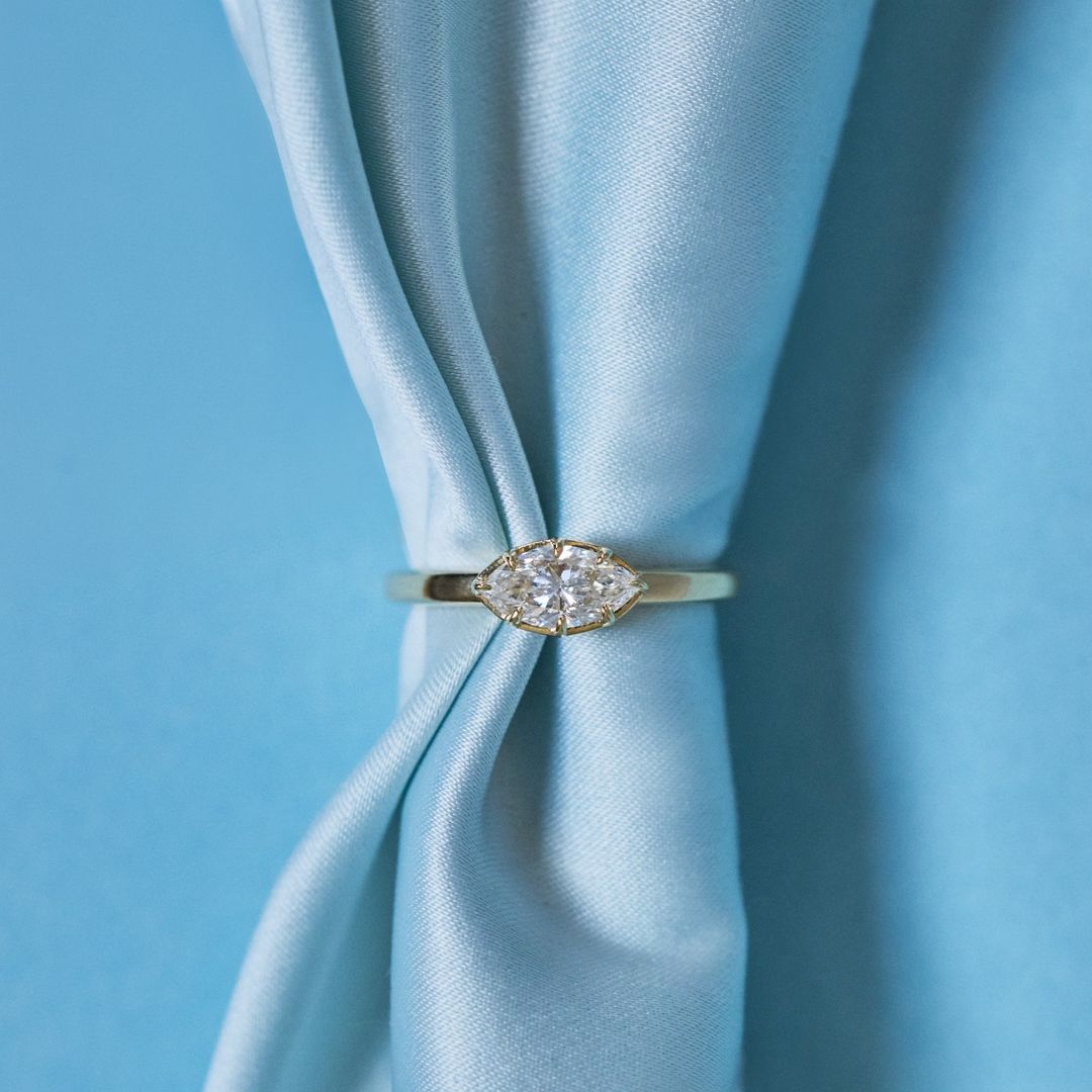 The Lou Lab Marquise Pinky Ring