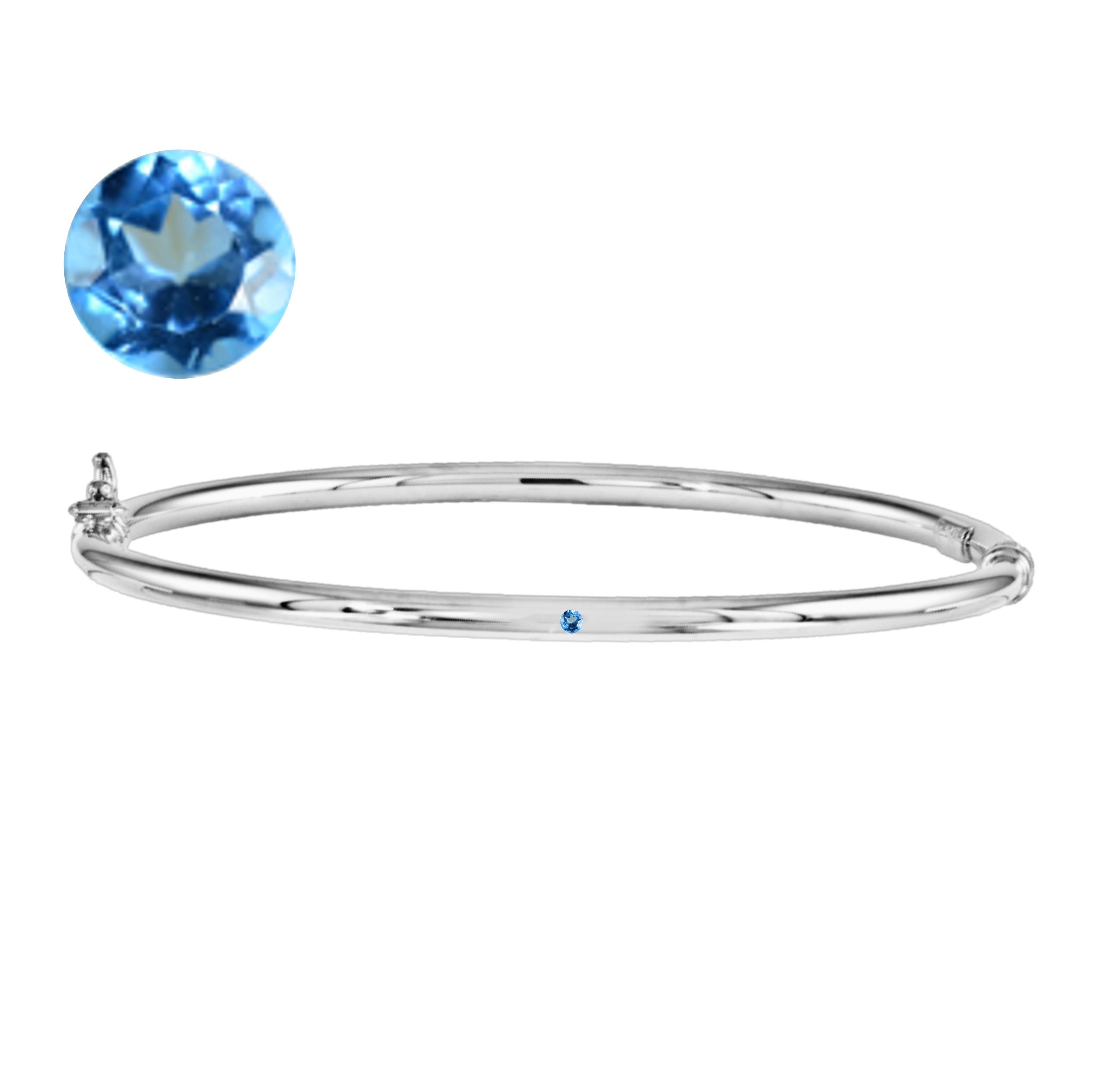 Lulu Birthstone Gold Bangle