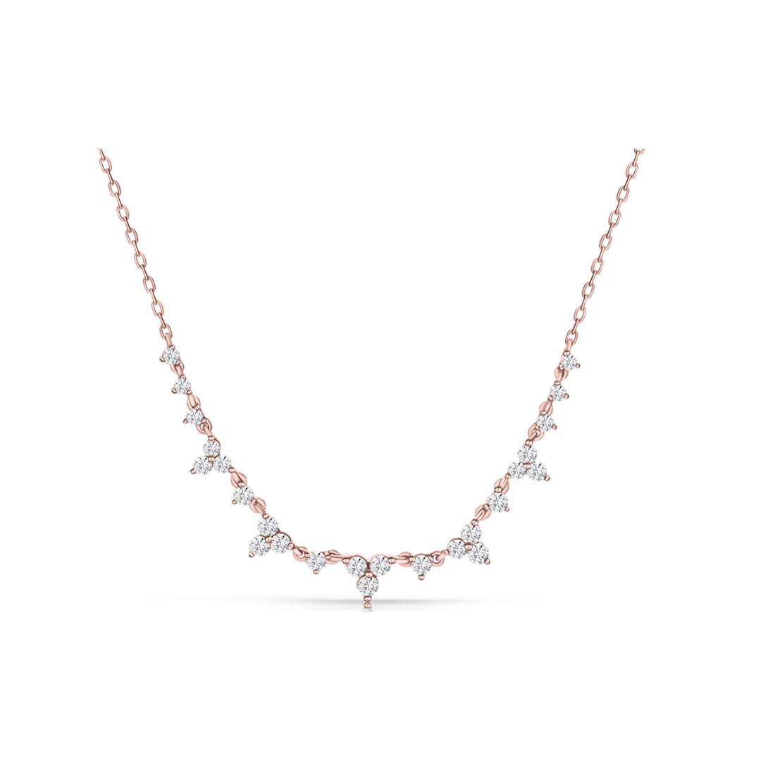 Melania Diamond Station Necklace 0.48 ct.