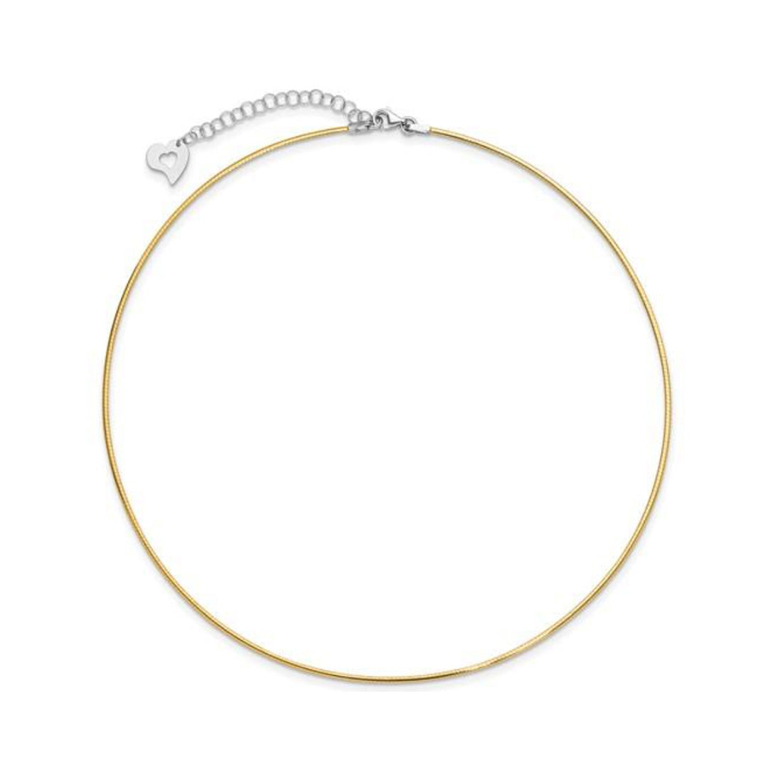 Mercedes Reversible Two Tones Collar Necklace