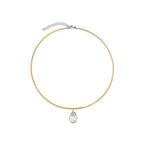 Mercedes Two-Tone Necklace with 3 ct Lab Diamond