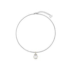 Mercedes Two-Tone Necklace with 3 ct Lab Diamond