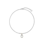 Mercedes Two-Tone Necklace with 3 ct Lab Diamond