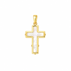 Mother of Pearl Cross Pin