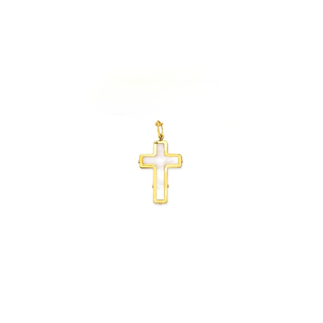 Mother of Pearl Cross Pin