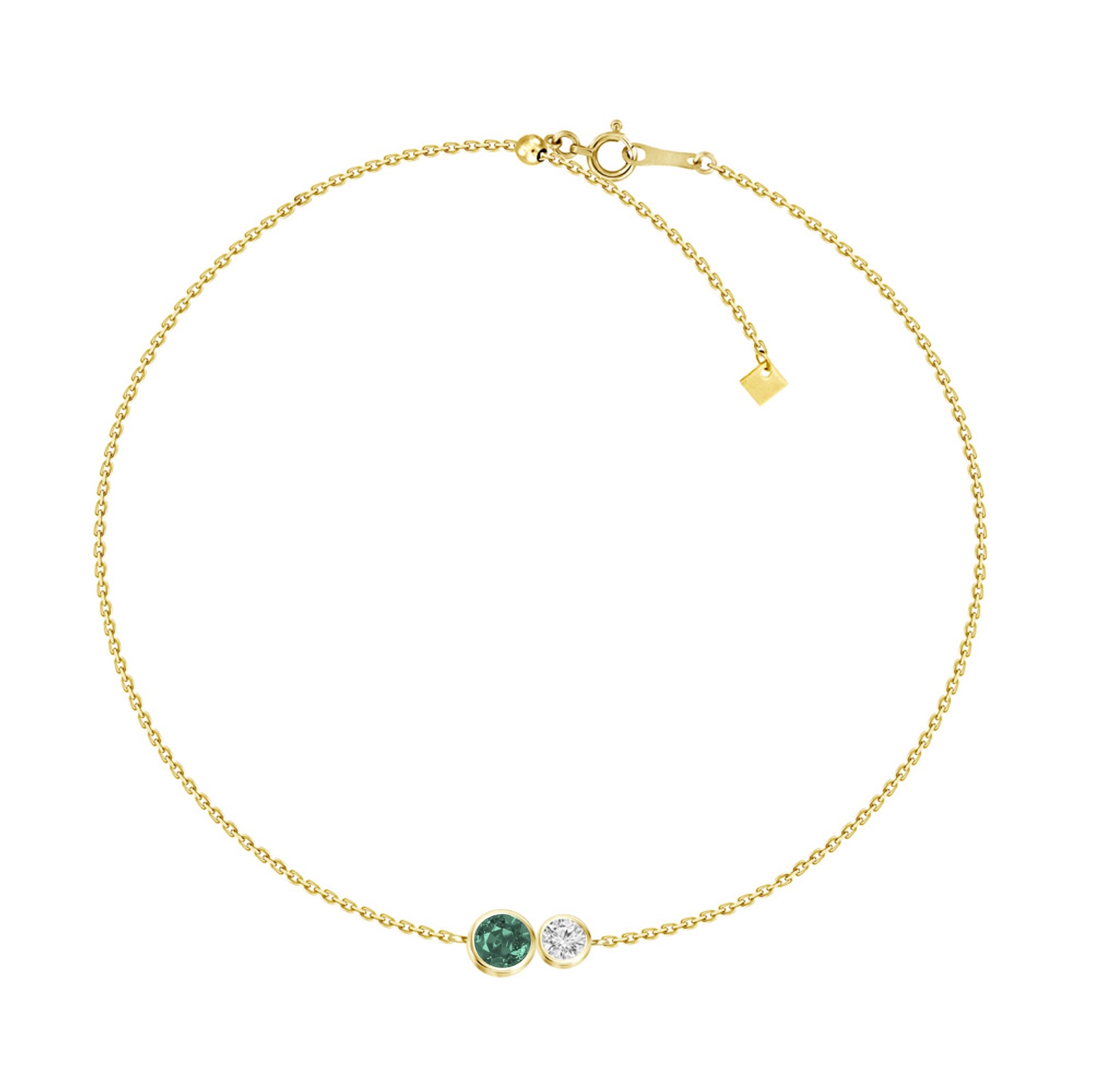 Nerea Emerald Diamond Bracelet