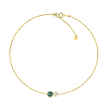 Load image into Gallery viewer, Nerea Emerald Diamond Bracelet
