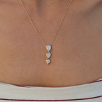 Odile Lab Pear Shape Diamond Necklace