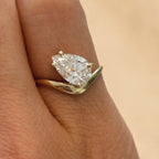 Lab Diamond Pear Shape Pinky Ring 1.0 ct.