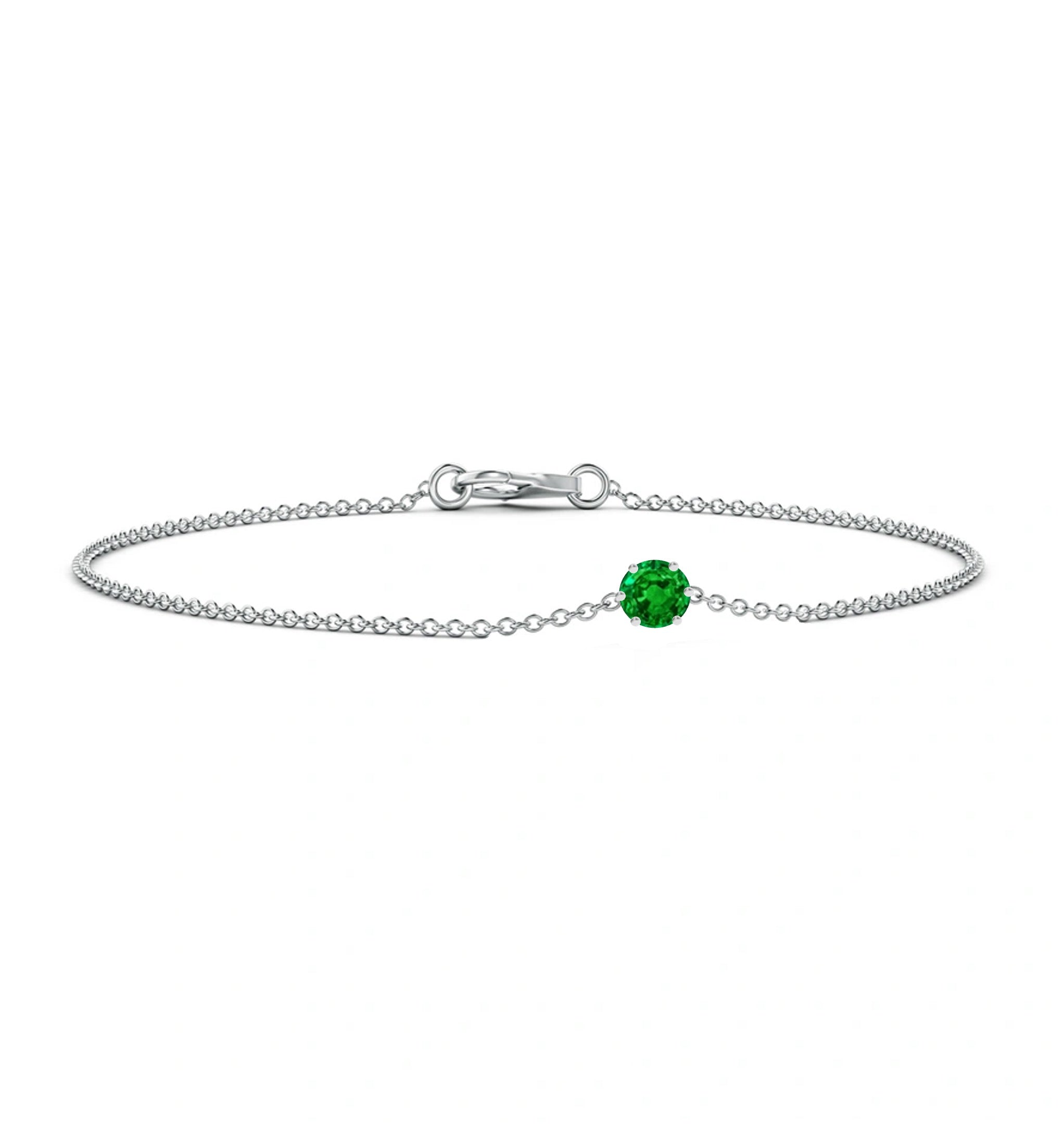 Pany Emerald Chain Bracelet