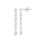 Malena 4 ct Convertible Lab Pear Drop Earrings