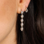 Malena 4 ct Convertible Lab Pear Drop Earrings