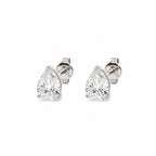 Pear Cut Lab Diamond Studs 2.0 ct.
