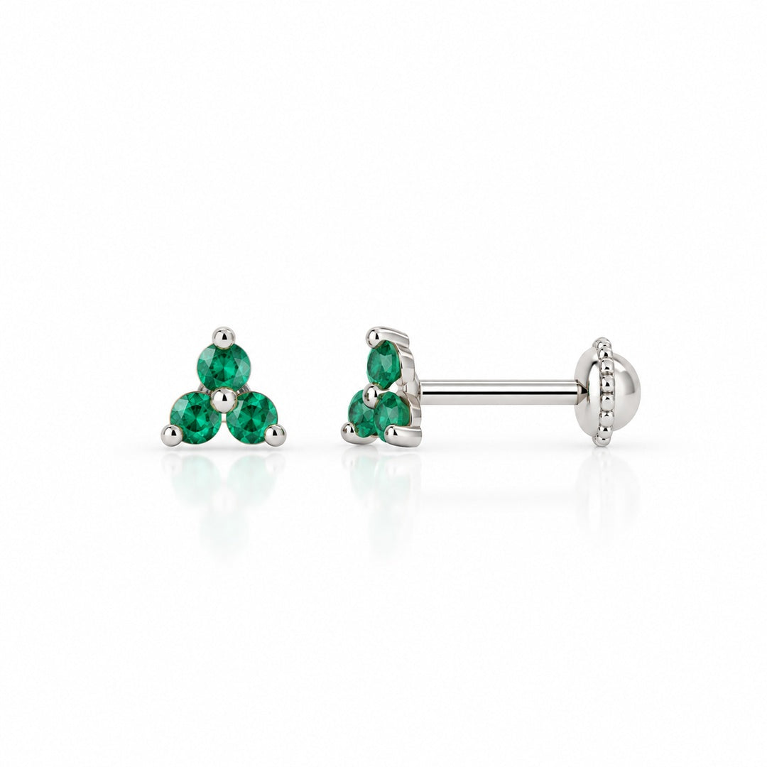 Emerald Piercings (Two Earring)