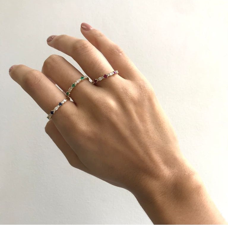 Stella Sapphire Diamond Ring