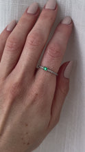 Load and play video in Gallery viewer, Rachel Emerald Diamond Ring
