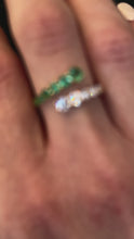 Load and play video in Gallery viewer, Emma Diamond Emerald Ring
