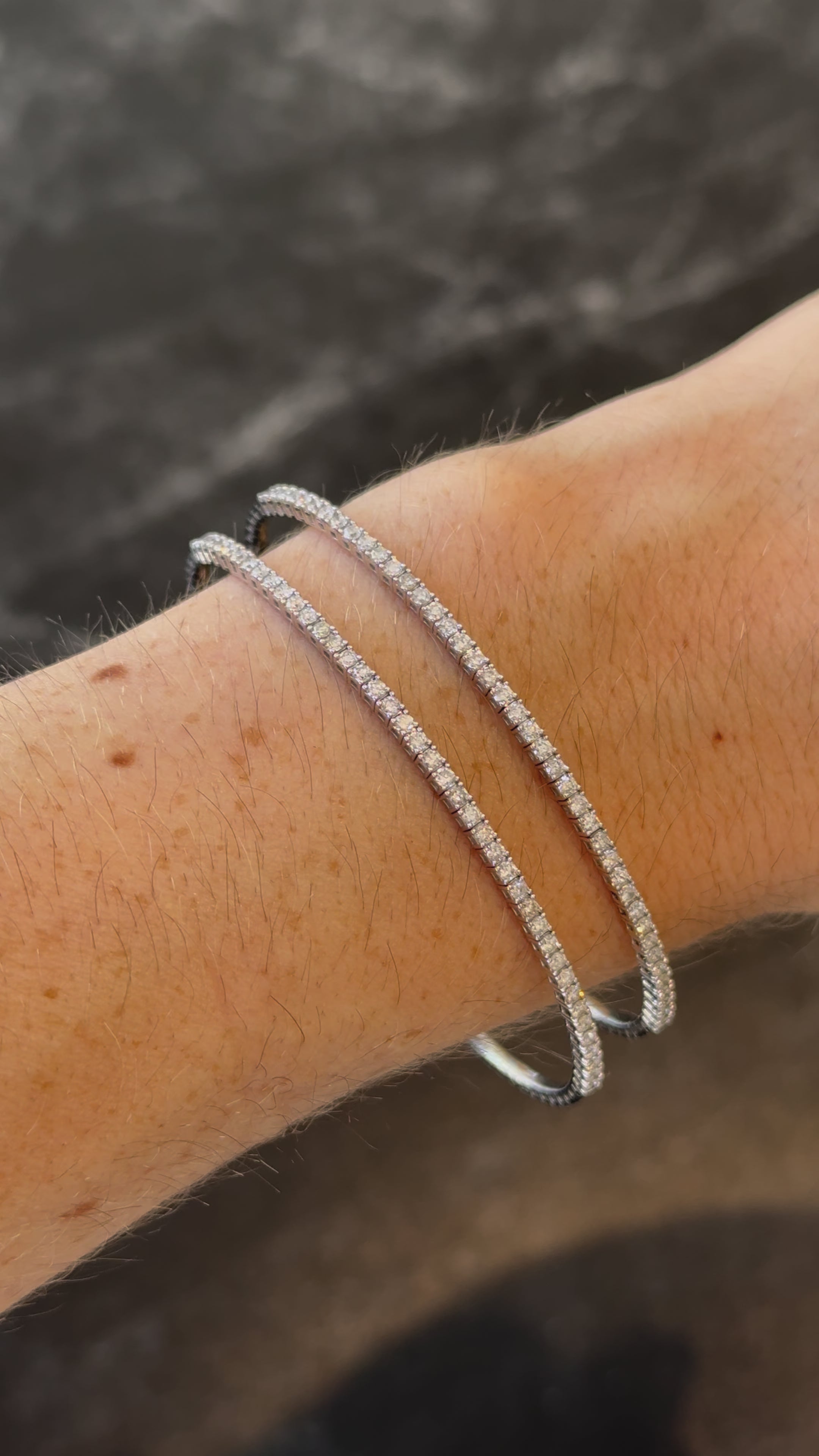 Alicent Diamond Flexible Bangle 0.85 ct.