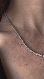 Bombshell Diamond Riviera Tennis Necklace 5.50 ct.