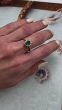 Load and play video in Gallery viewer, Verona Emerald Diamond Ring
