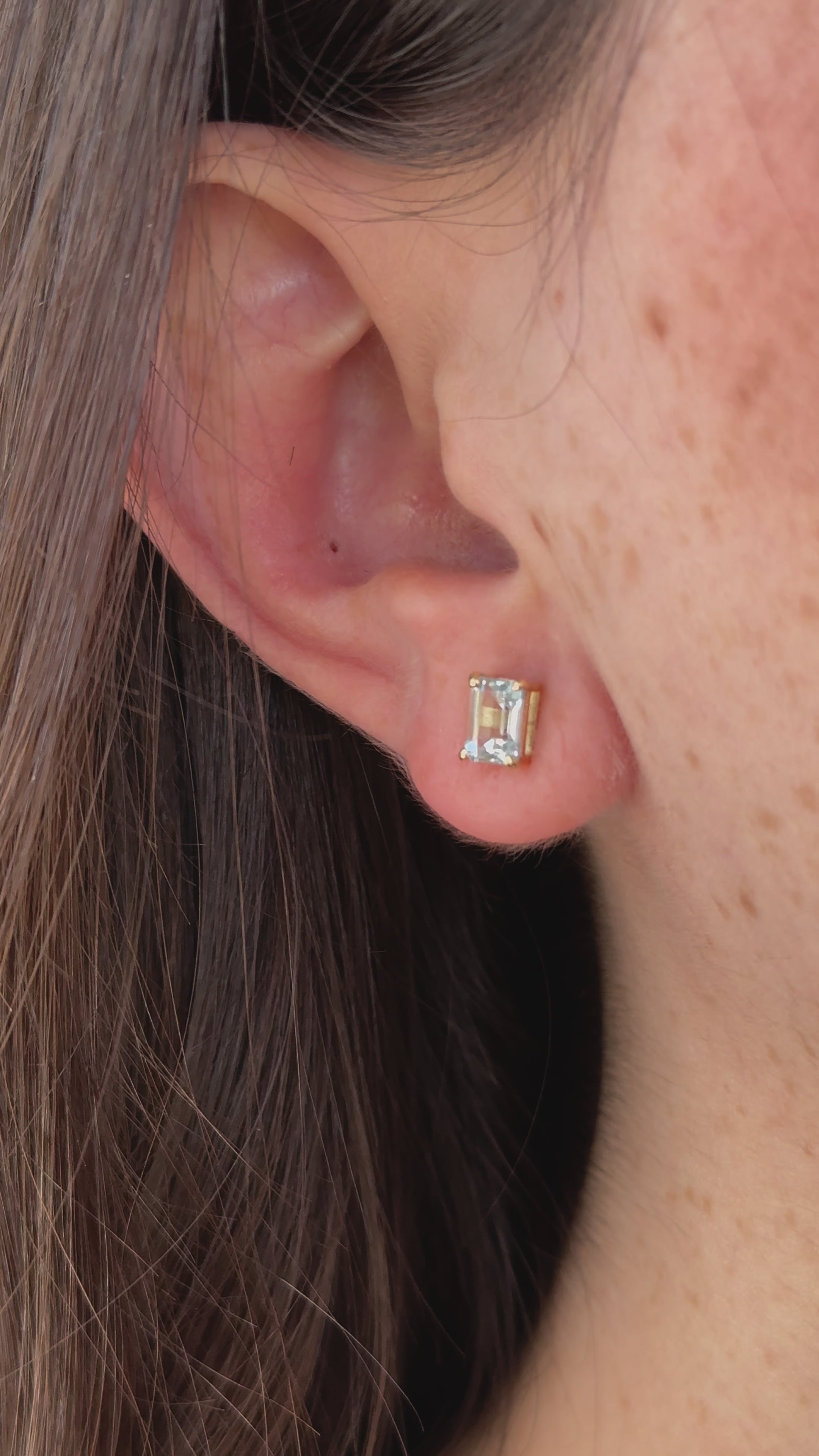 Marissa Aquamarine Studs