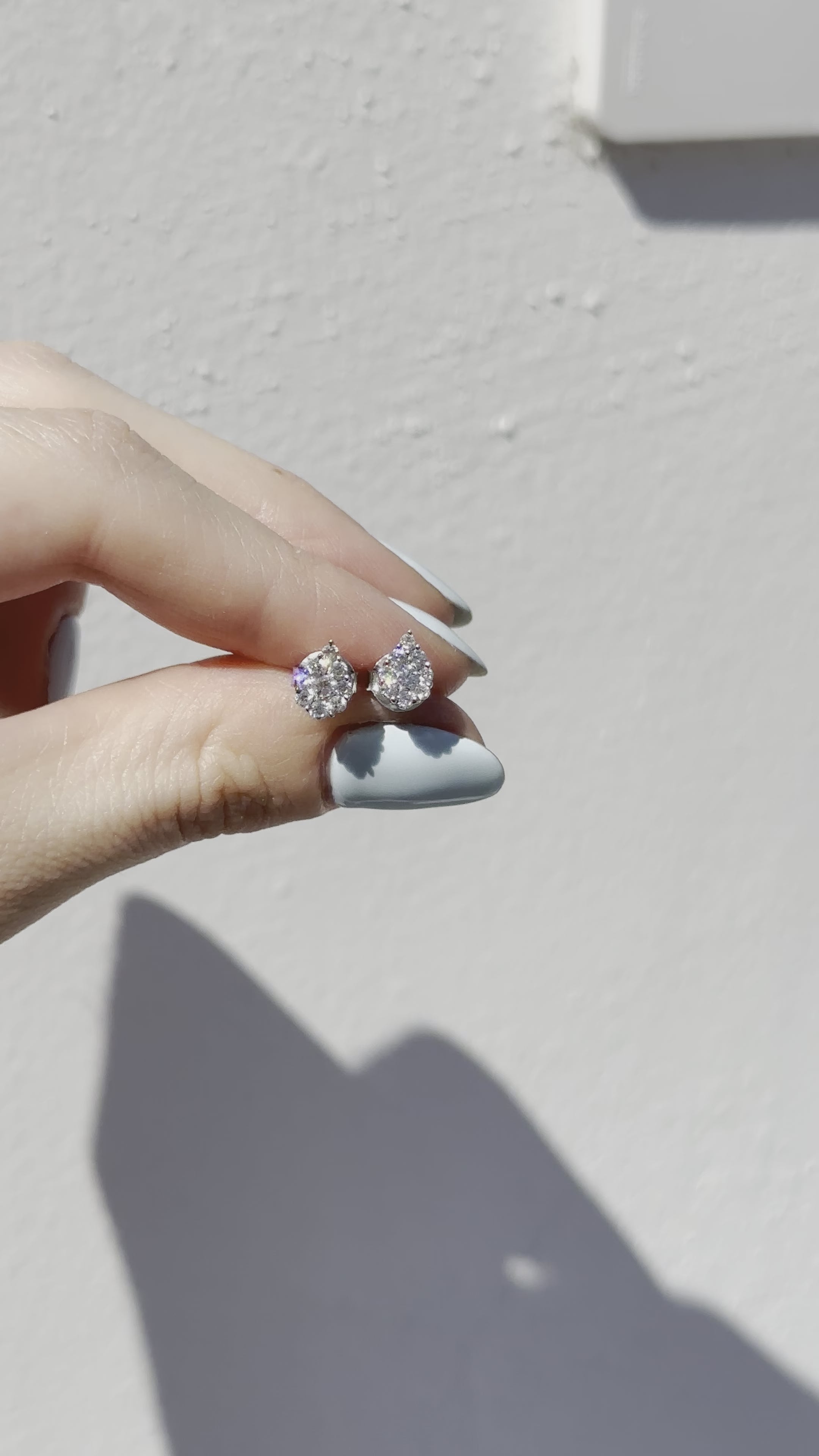 Vittoria Pear Diamond Studs
