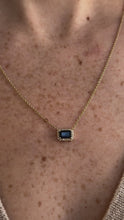 Load and play video in Gallery viewer, Cobalt Sapphire Diamond Necklace
