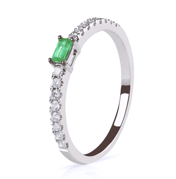 Rachel Emerald Diamond Ring