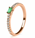 Rachel Emerald Diamond Ring