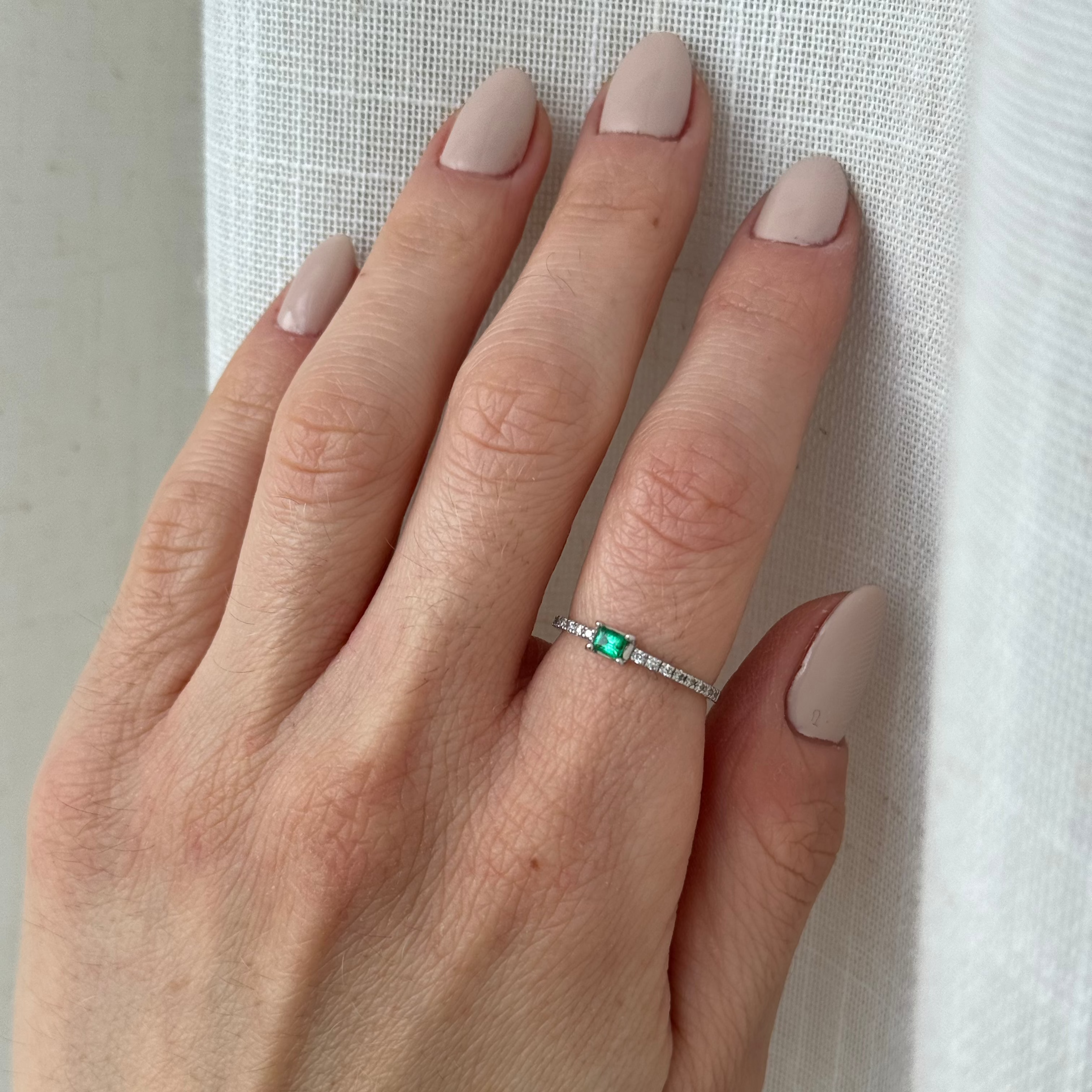 Rachel Emerald Diamond Ring