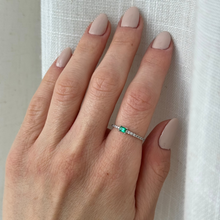 Load image into Gallery viewer, Rachel Emerald Diamond Ring
