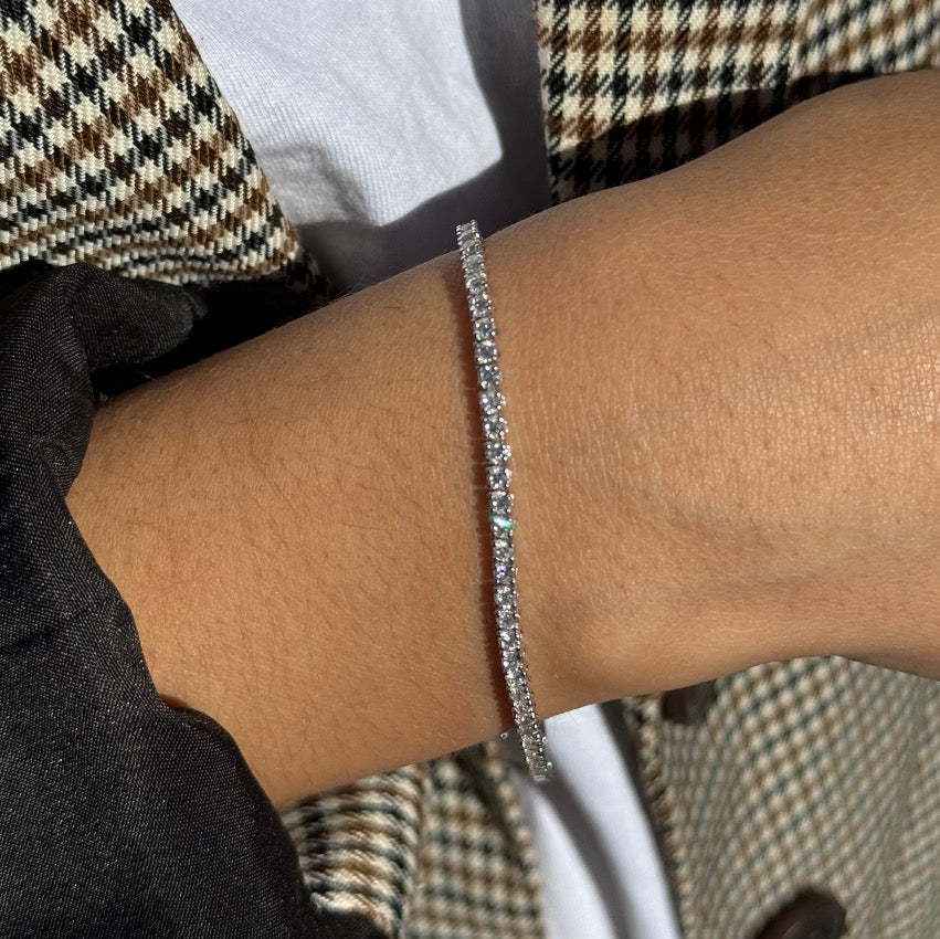 14KG Richie Diamond Tennis Bracelet 3.0 ct.