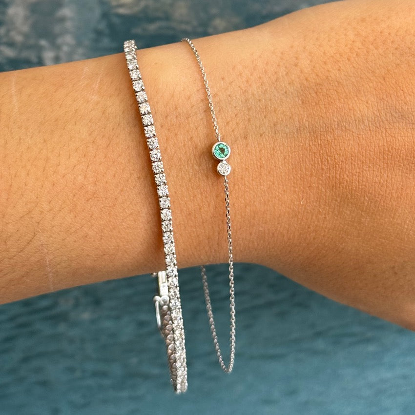 14KG Richie Diamond Tennis Bracelet 3.0 ct.