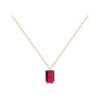 Rosette Ruby Necklace