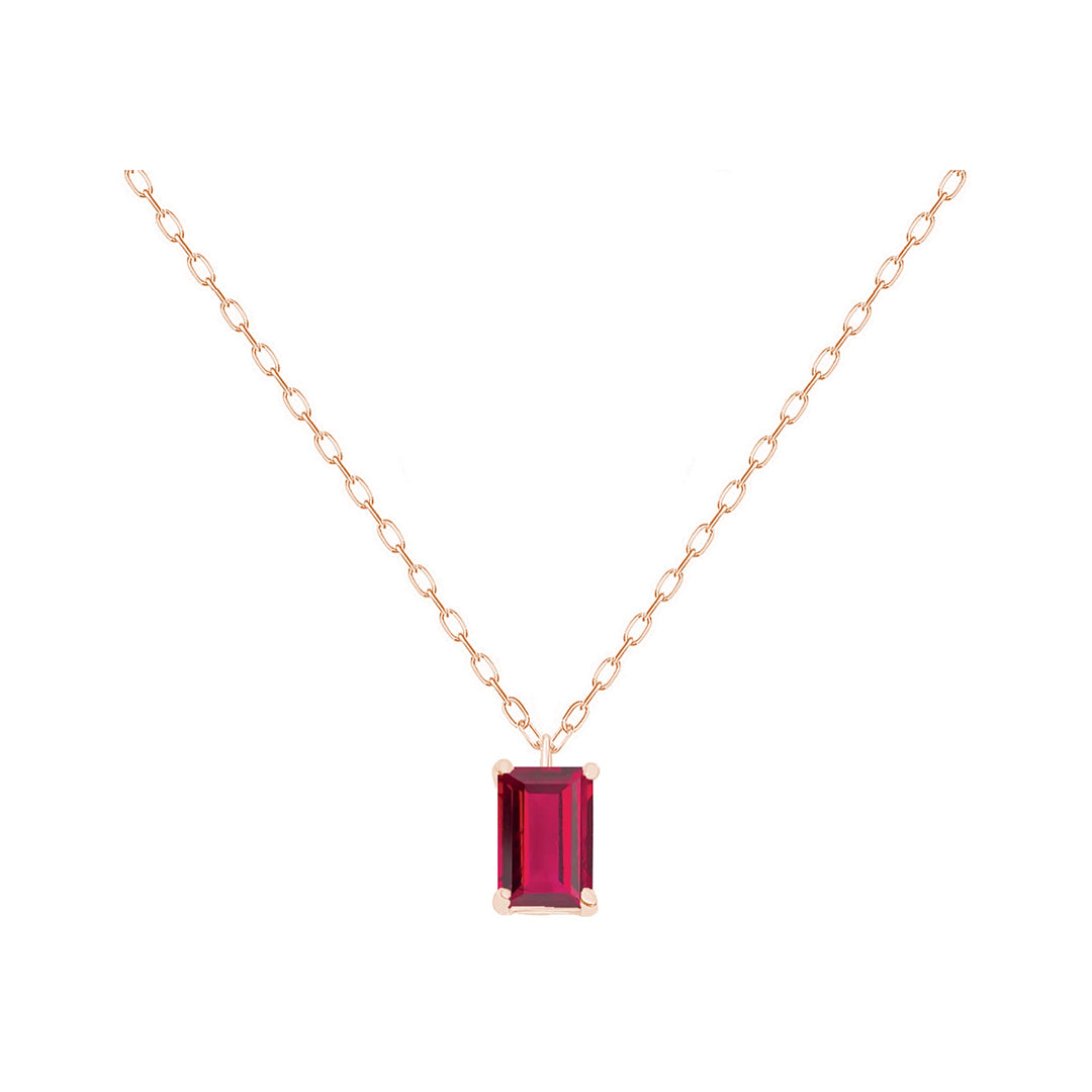 Rosette Ruby Necklace