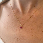 Rosette Ruby Necklace